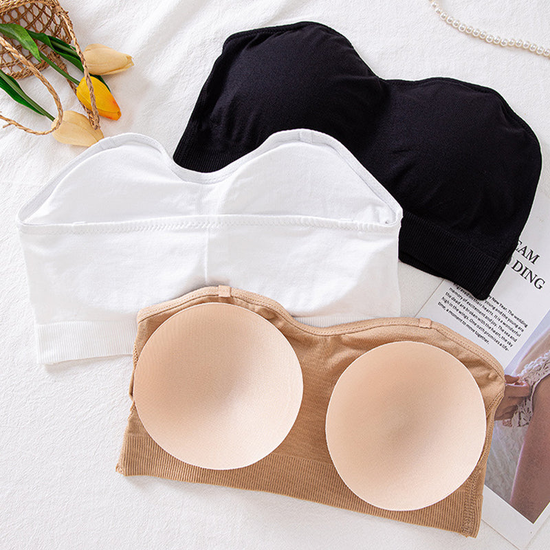 ✨Časovo obmedzená ponuka🖤Odnímateľná bezšvová podprsenka bez ramienok, neviditeľná vnútorná vrstva pre šaty s ramienkami👙