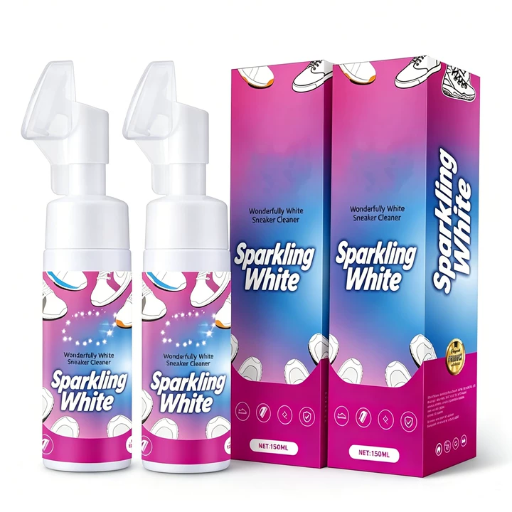 👟 Udržujte svoje biele topánky v lesku – Penový čistič topánok bez vody so zabudovanou kefkou – Platba pri doručení ✨🧼