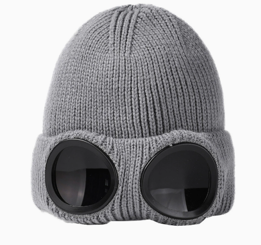 Pletena zimska kapa z vgrajenimi očali | WARM