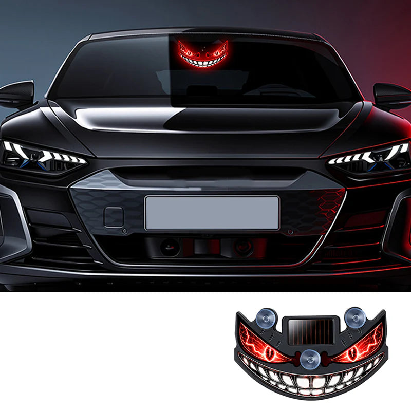Časovno omejen 50 % popust 🌃 Opozorilna lučka Demon Eye na sončno energijo, občutljiva na vibracije, brezžična ambientalna lučka za avtomobile 👿