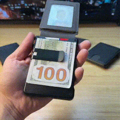 ⚡Časovno omejen 50 % popust🛡️ Samodejni etui za kartice iz karbonskih vlaken, ultra tanek etui za osebne izkaznice z RFID zaščito pred krajo