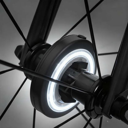 LED svetlo na náboji kolesa bicykla pre nočnú jazdu