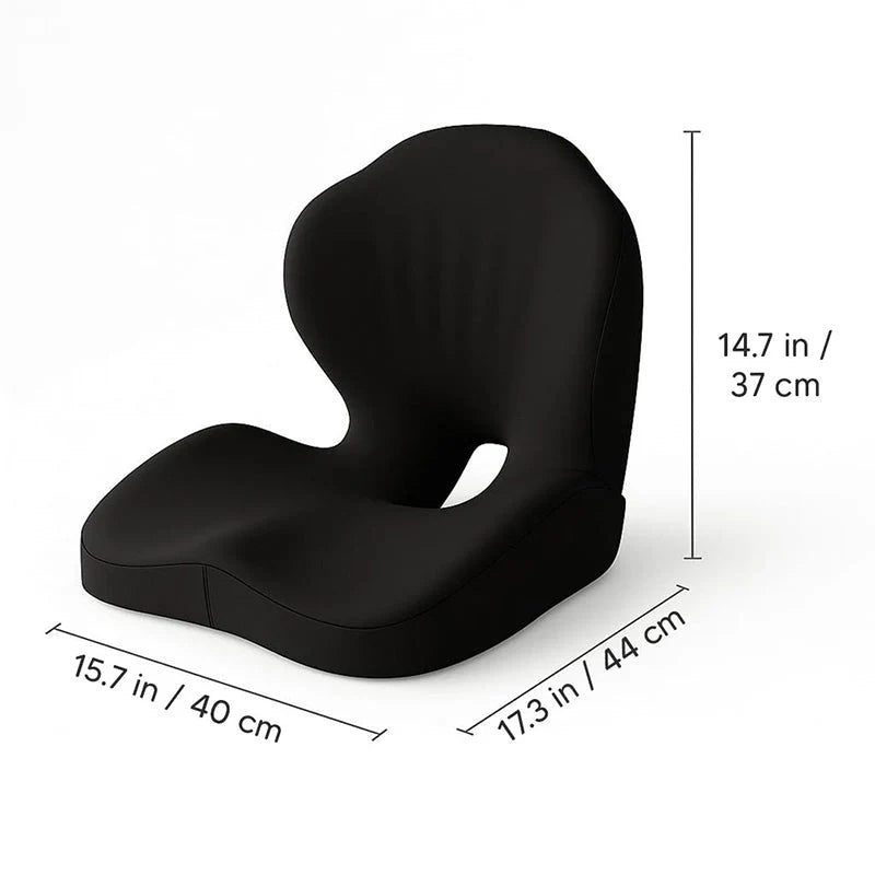 💺Jednodielny ergonomický sedací vankúš s bedrovou opierkou｜Priedušný sedací vankúš pre pohodlie chrbtice po dlhom sedení🚗