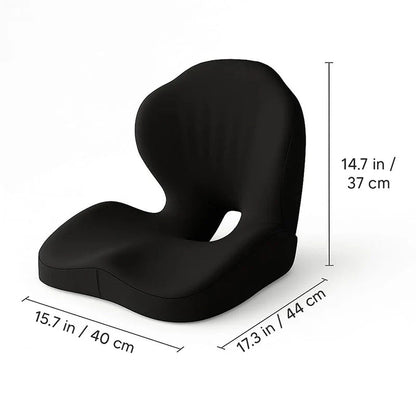 💺Jednodielny ergonomický sedací vankúš s bedrovou opierkou｜Priedušný sedací vankúš pre pohodlie chrbtice po dlhom sedení🚗