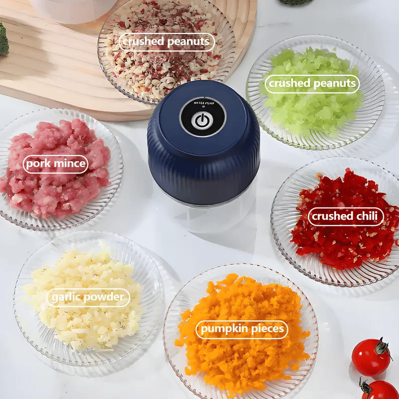 💎 Bezdrôtový mini elektrický lis na cesnak – výkonný, ľahké drvenie a ľahké čistenie