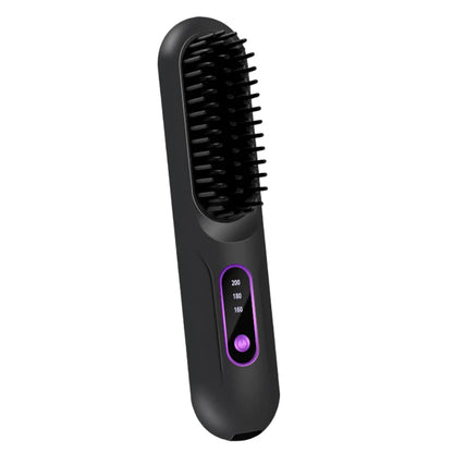 💇Bezdrôtová žehlička na vlasy s negatívnymi iónmi | Prenosný cestovný stylingový hrebeň s trojstupňovou konštantnou teplotou a ochranou proti obareniu✨