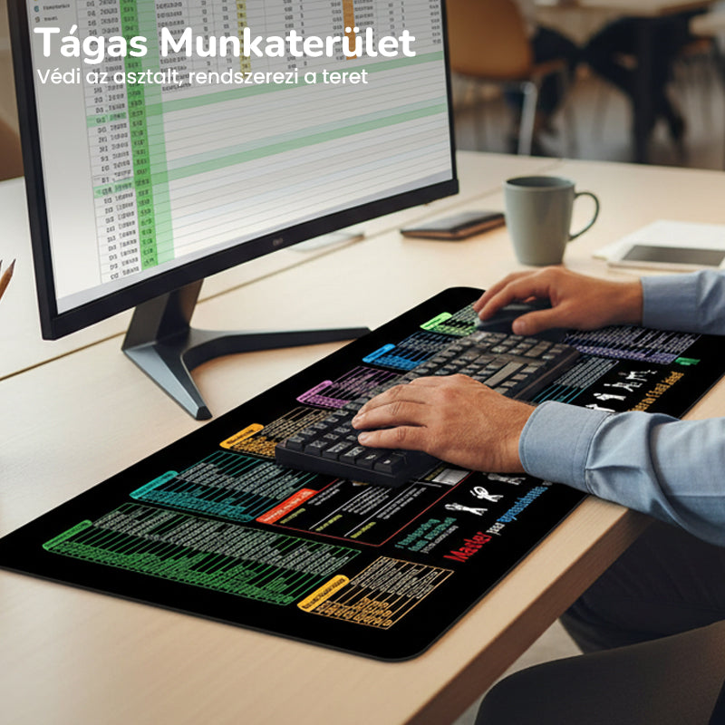 🔥 Protišmyková podložka pod myš s klávesovými skratkami 🧠💻