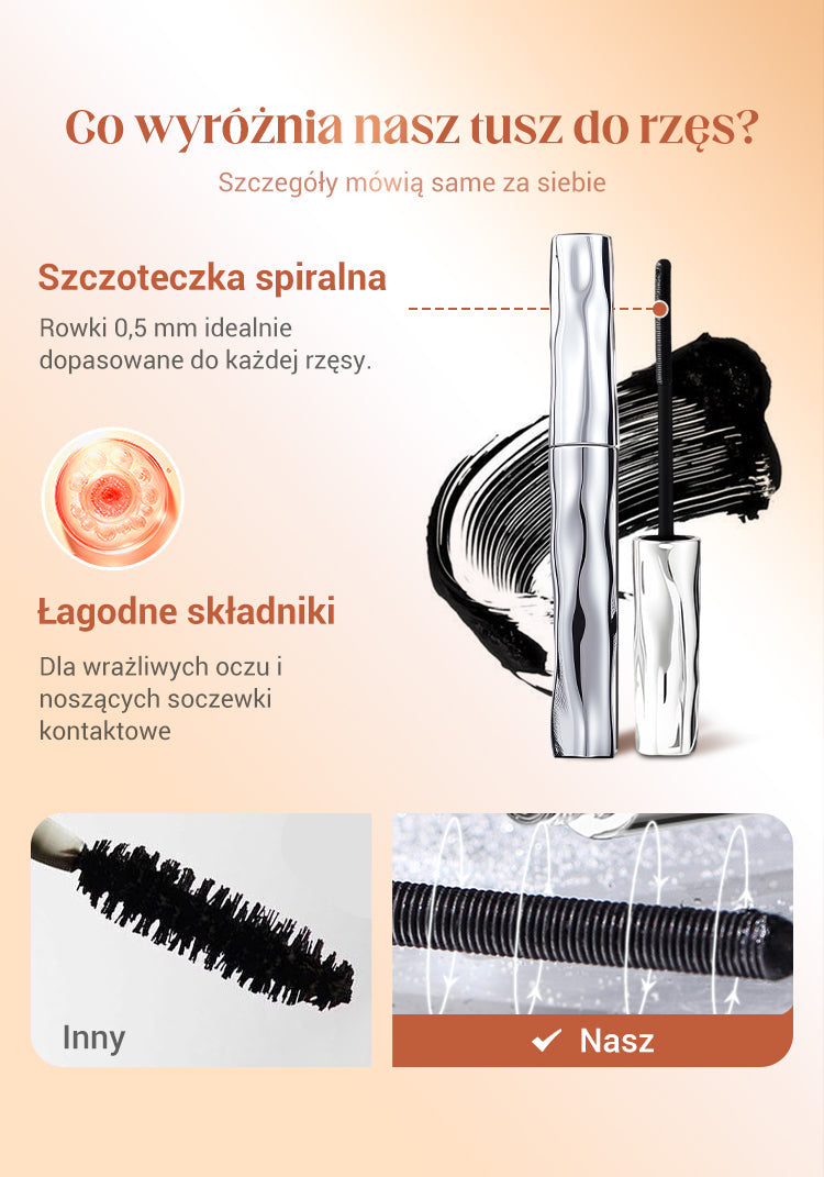 😍(🔥Kúp 1 a získajte 1 zadarmo🔥)Vodoodporna in odporna na znoj, podaljševalna in kodrajoča maskara