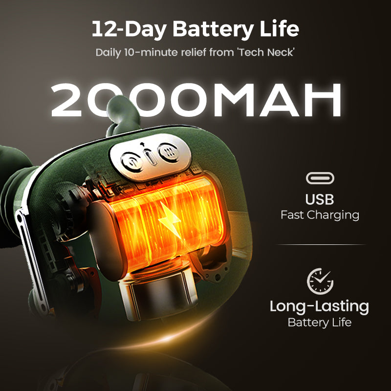 🎁Teplý masážny prístroj na krk – inteligentný masážny prístroj s tromi rýchlosťami