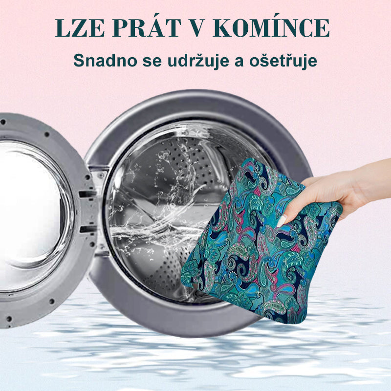 【🎁📿Ružový náhrdelník zadarmo🎁】💕Elastické nohavice v páse s etnickou potlačou🌸