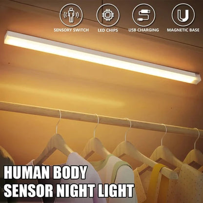 💡Časovo obmedzená ponuka🔋Nabíjateľné senzorové svetlo typu C, nočné svetlo na schodisko/vchod do chodby, ktoré je šetrné k zraku