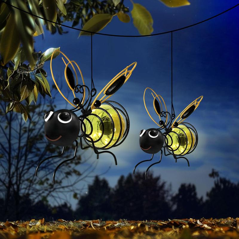 🐝Solárne závesné svetlo Bee｜Vonkajšie vodotesné automatické osvetlenie záhradného ambientného dekoratívneho svetla✨ Časovo obmedzená ponuka