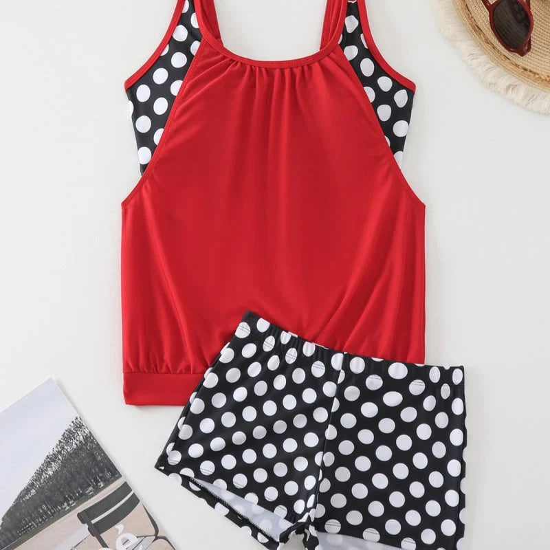 👙 Ženske dvodelne kopalke s pikami – Elegantne in udobne poletne obleke! Genfien