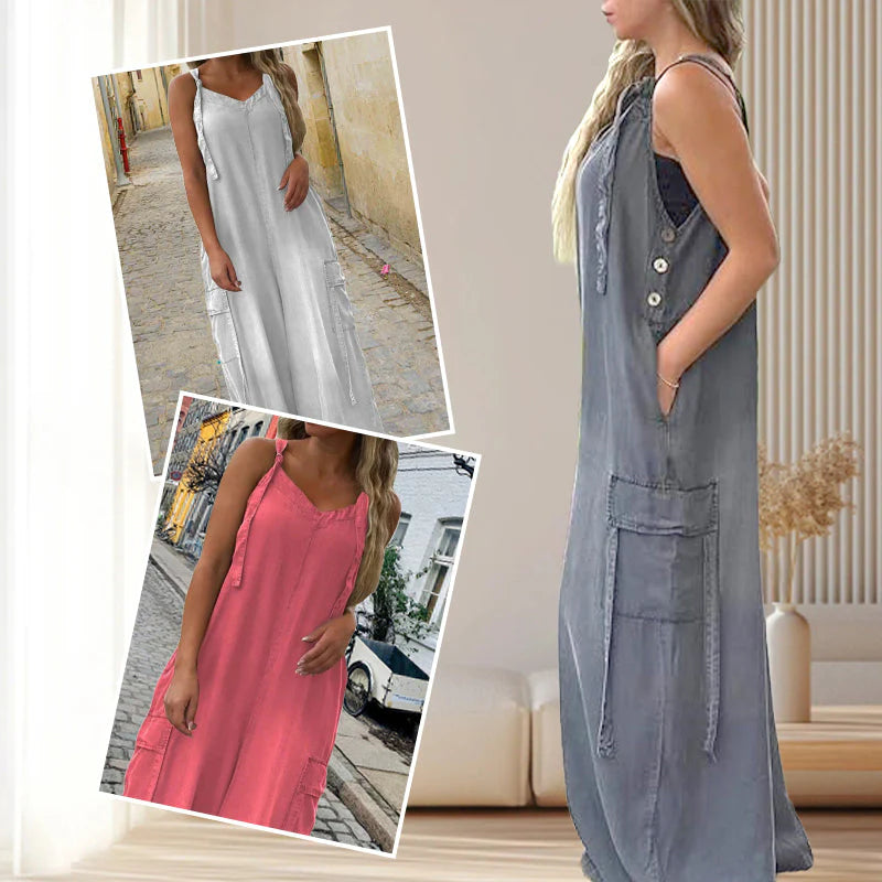 👗Dámske voľné nohavice s širokými nohavicami a vreckami