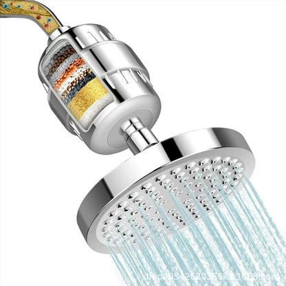 💧20-vrstvová sprchová hlavica s filtráciou vody｜5 nastavení prietoku vody pre zlepšenie tvrdej vody a starostlivosti o pokožku🚿