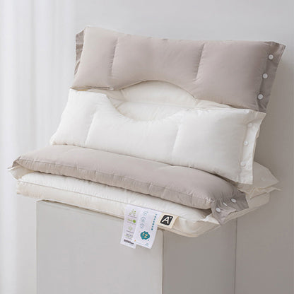 Časovo obmedzená zľava 🛌 Ergonomický vankúš na podporu krku s dvojitou mäkkou a pevnou zónou, vyrobený z čistej bavlny, antibakteriálny, odnímateľný a prateľný vankúš na podporu krku 💤🌙