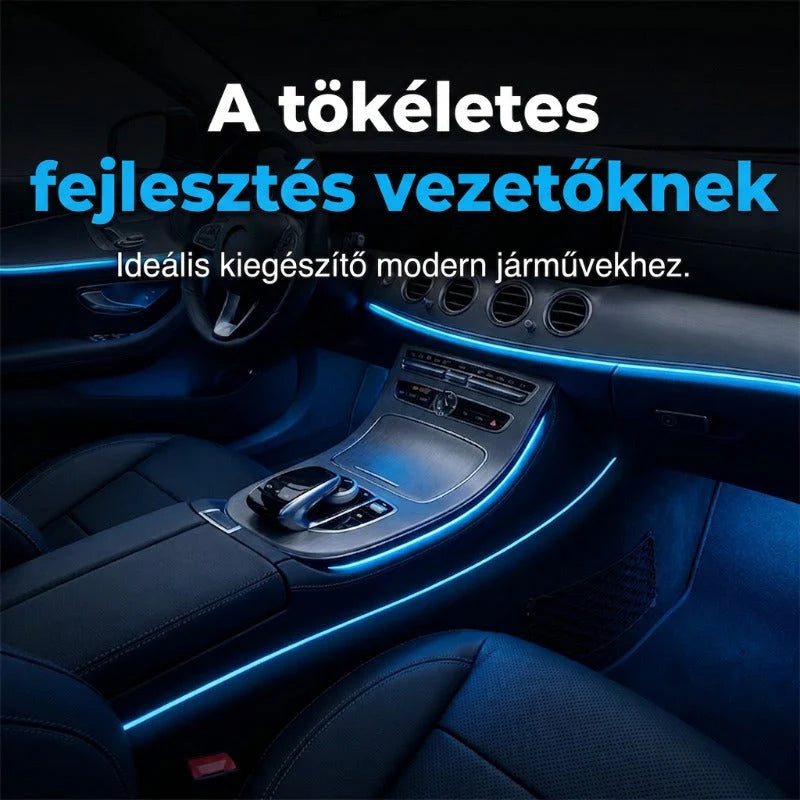 🌈Flexibilné optické ambientné osvetlenie v aute｜Nastaviteľné viacfarebné RGB osvetlenie, ktoré okamžite maximalizuje atmosféru vo vnútri auta🚗