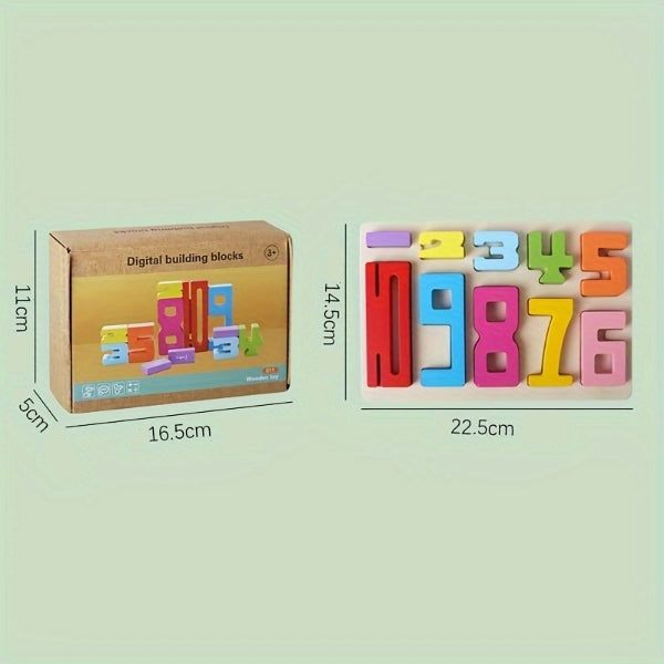 Leseni kocki s številkami Montessori | NUMBLOCK