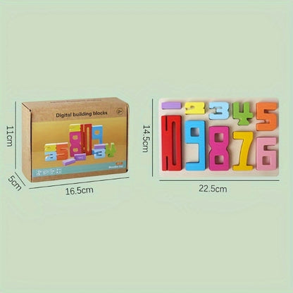 Leseni kocki s številkami Montessori | NUMBLOCK