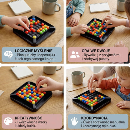 Logická hra s párovaním farieb - interaktívna loptička pre deti aj dospelých