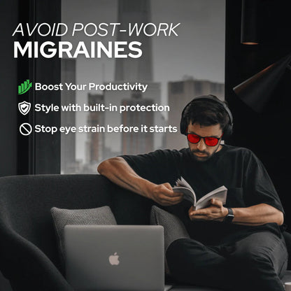 👓Okuliare s červeným rámom odolné voči žiareniu