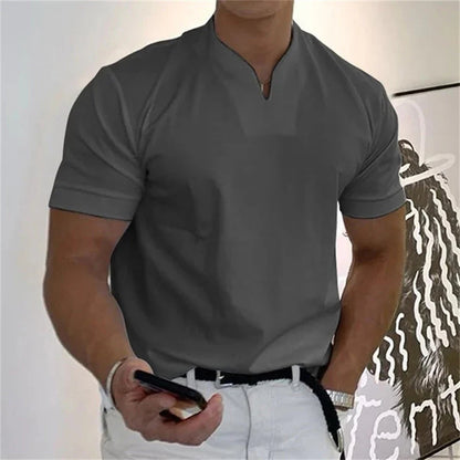👕Pánske elegantné krátke rukávy fitness tričko