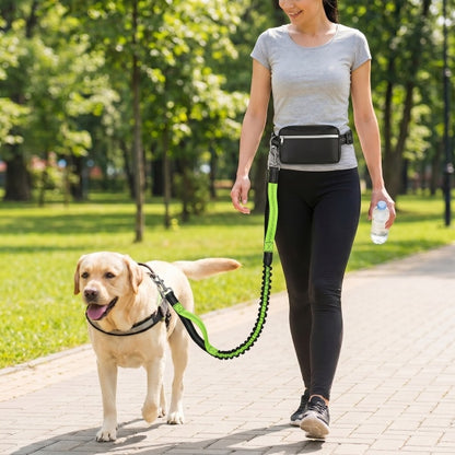 🐕Časovno omejen 50 % popust💨Elastični povodec za namestitev na pas, za uporabo brez rok, za tek in sprehajanje psov, z oblazinjenjem in blaženjem udarcev