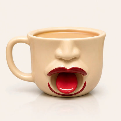 Igriva 3D keramična skodelica z obrazom za tople in hladne pijače | MUG