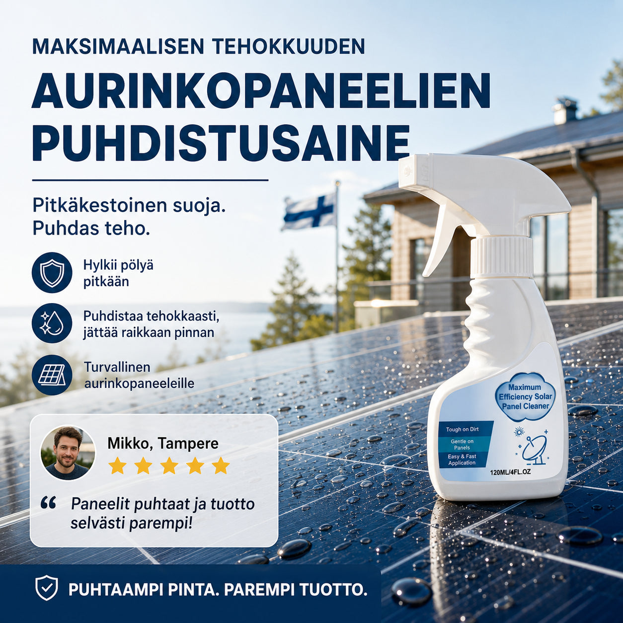 Čistilo za sončne celice fotovoltaičnih panelov | SOL