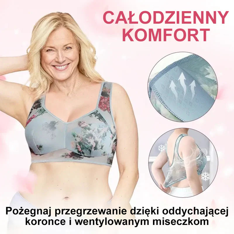 Jedyny w swoim rodzaju koronkowy biustonosz bez guzików【✨1+1 bezpłatny】