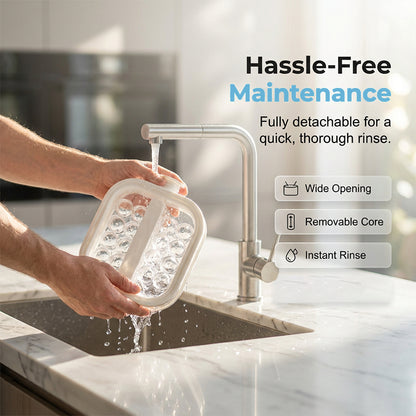 ❄️Prenosný silikónový stroj na výrobu ľadových guľôčok | Vyberanie z formy jedným ťahom pre výrobu kompletných ľadových guľôčok svojpomocne🏕️