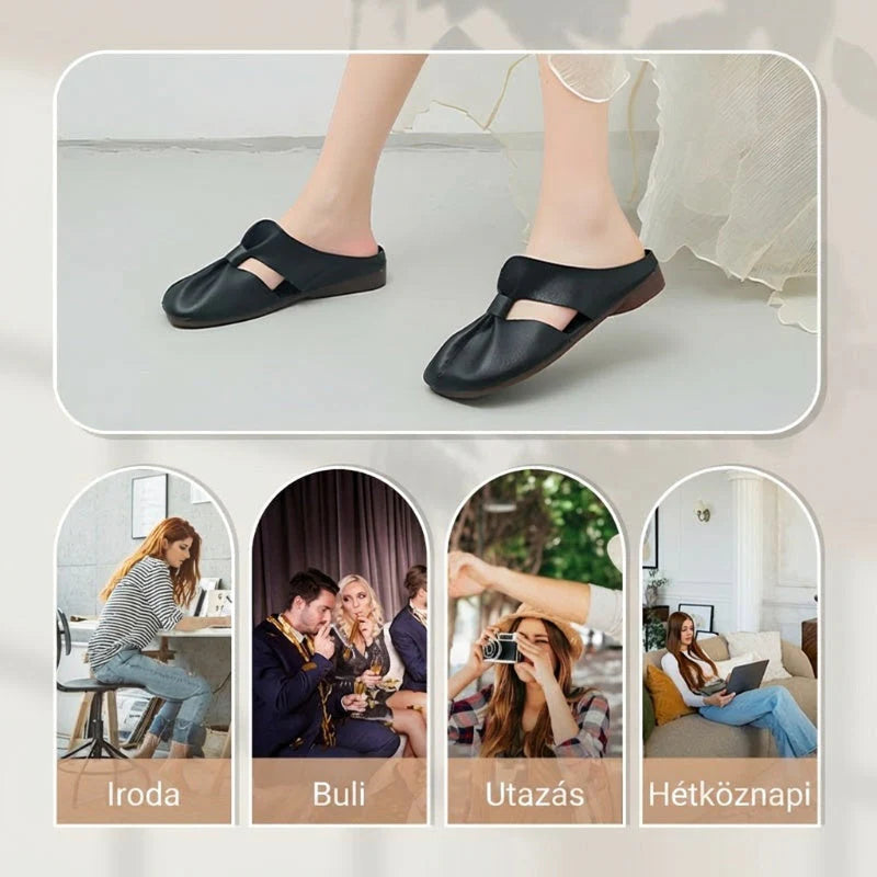 👡 Dámske mules s mašľou – mäkká podrážka | Módny dizajn, ľahké a pružné – ideálne na prechádzky a mestské aktivity 🛍️