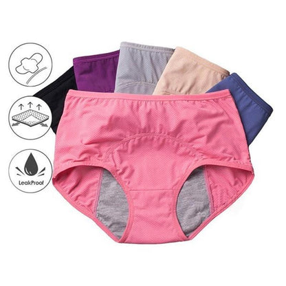 Časovno omejen 50 % popust💧 Troslojne menstrualne hlačke z visokim pasom, ki zadržujejo vlago, neprepustno spodnje perilo za močan tok, menstruacijo in po porodu🩸