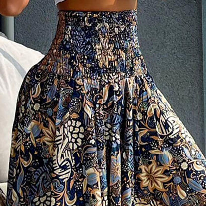 👗Dámska kvetinová sukňa s vysokým pásom