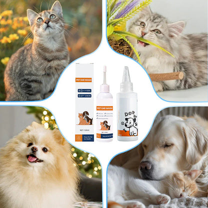 🐱Čistič uší pre domáce zvieratá (účinne ničí Malassezia a iné druhy plesní)
