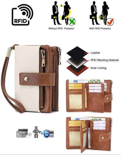 Dámska kožená peňaženka s RFID ochranou