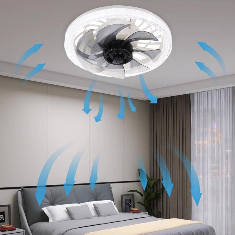 Inteligentné diaľkovo ovládané stropné ventilátorové svietidlo