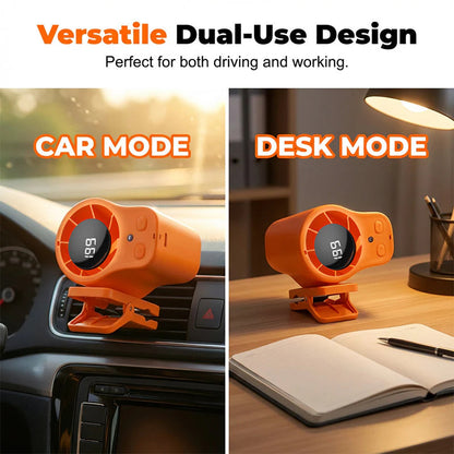 Bezdrôtový osobný ventilátor s LED displejom