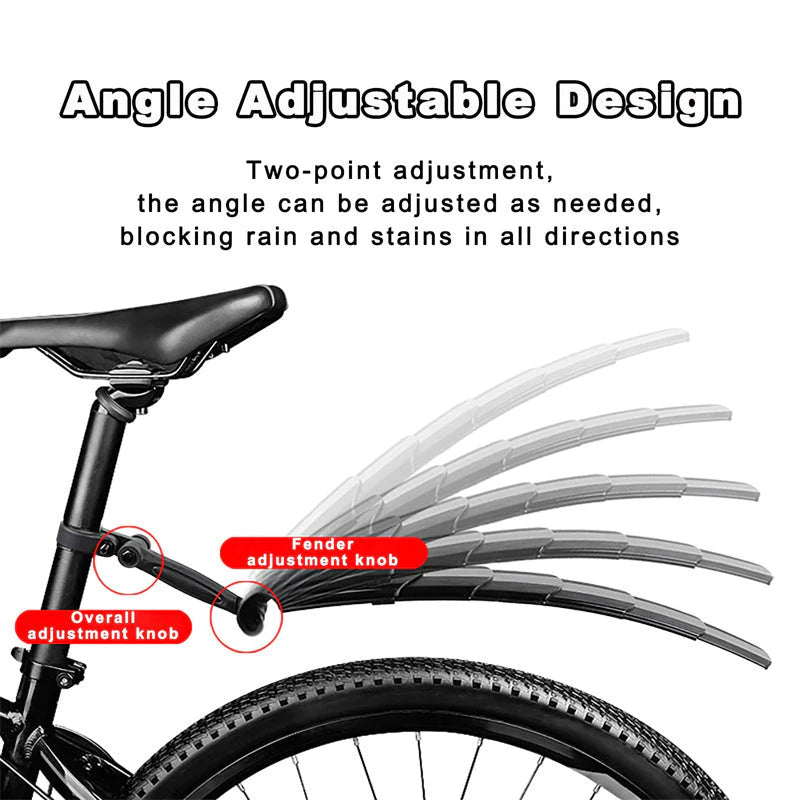 🚴Sada zasúvateľných a nastaviteľných blatníkov na bicykel