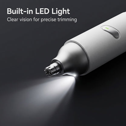 💡LED vizuálny zastrihávač chĺpkov 2 v 1 v ušiach a nose, rýchlonabíjací vodotesný prenosný elektrický zastrihávač s konektorom Type-C🔦💈