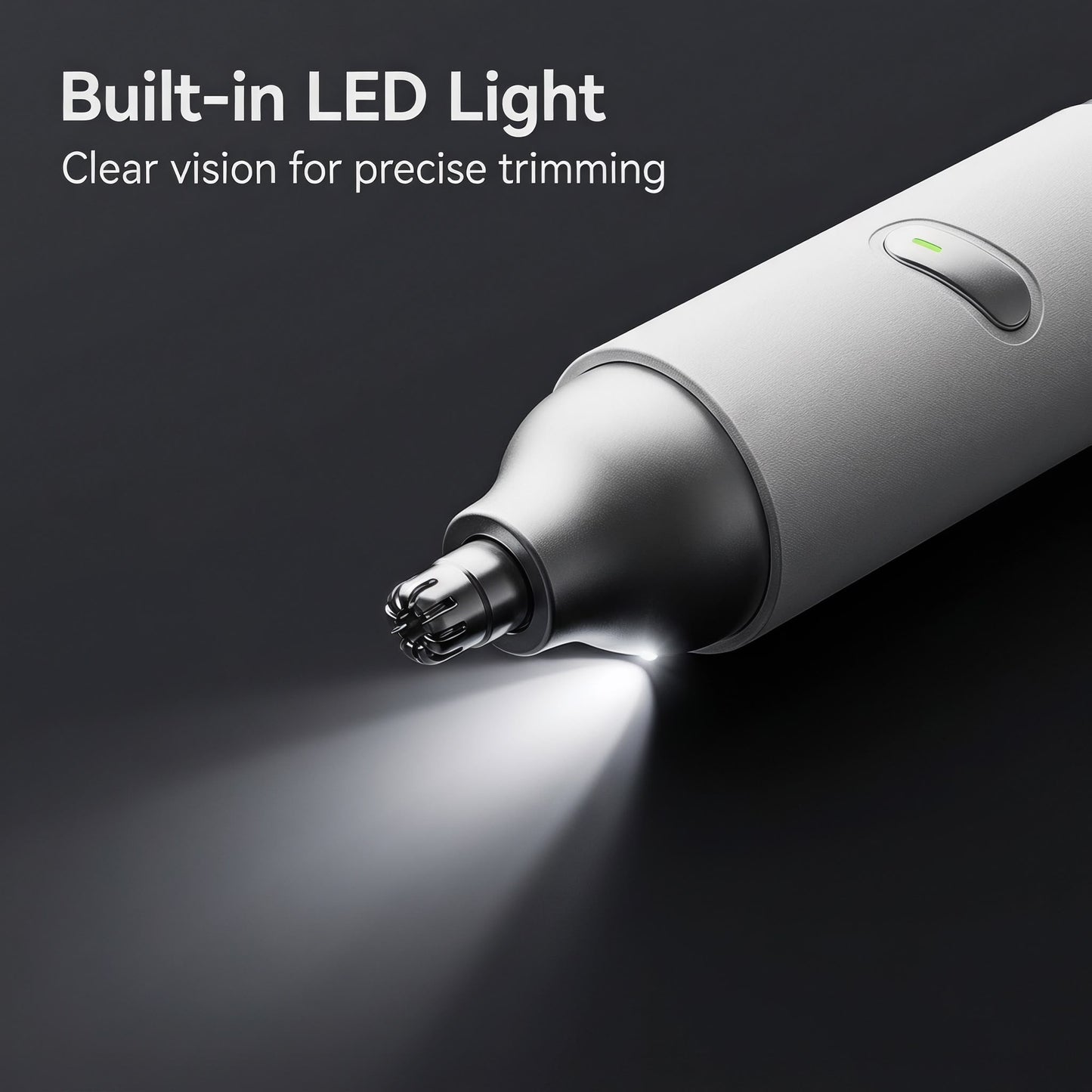 💡LED vizuálny zastrihávač chĺpkov 2 v 1 v ušiach a nose, rýchlonabíjací vodotesný prenosný elektrický zastrihávač s konektorom Type-C🔦💈