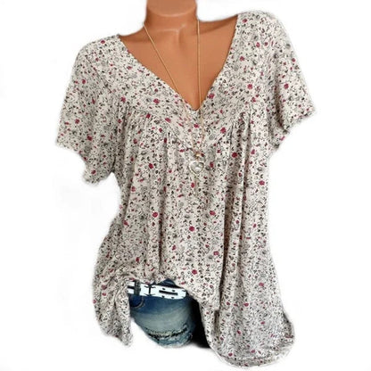 👚Jarná módna potlač s krátkym rukávom