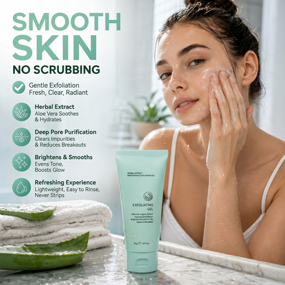 Leštiaci a exfoliačný gél s výťažkom z liečivých rastlín