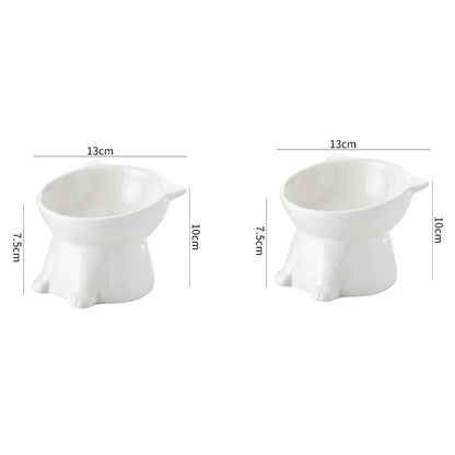 🥣Ergonomická plastová miska pre mačky s vyvýšeným okrajom🐱