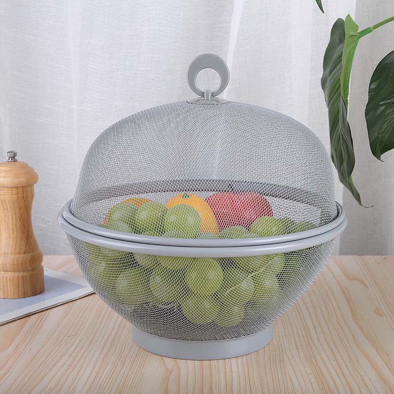 🧺 ČASOVO OBMEDZENÁ AKCIA 🍇 Uzavretý košík na ovocie s vekom – priedušná sieťovina, odkvapkávacia funkcia ✨