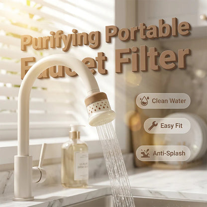 💧🛡️360° Rotatable Multi-Layer Tap Water Filter | Anti-Splash Faucet Purifier, Save €46 🎁