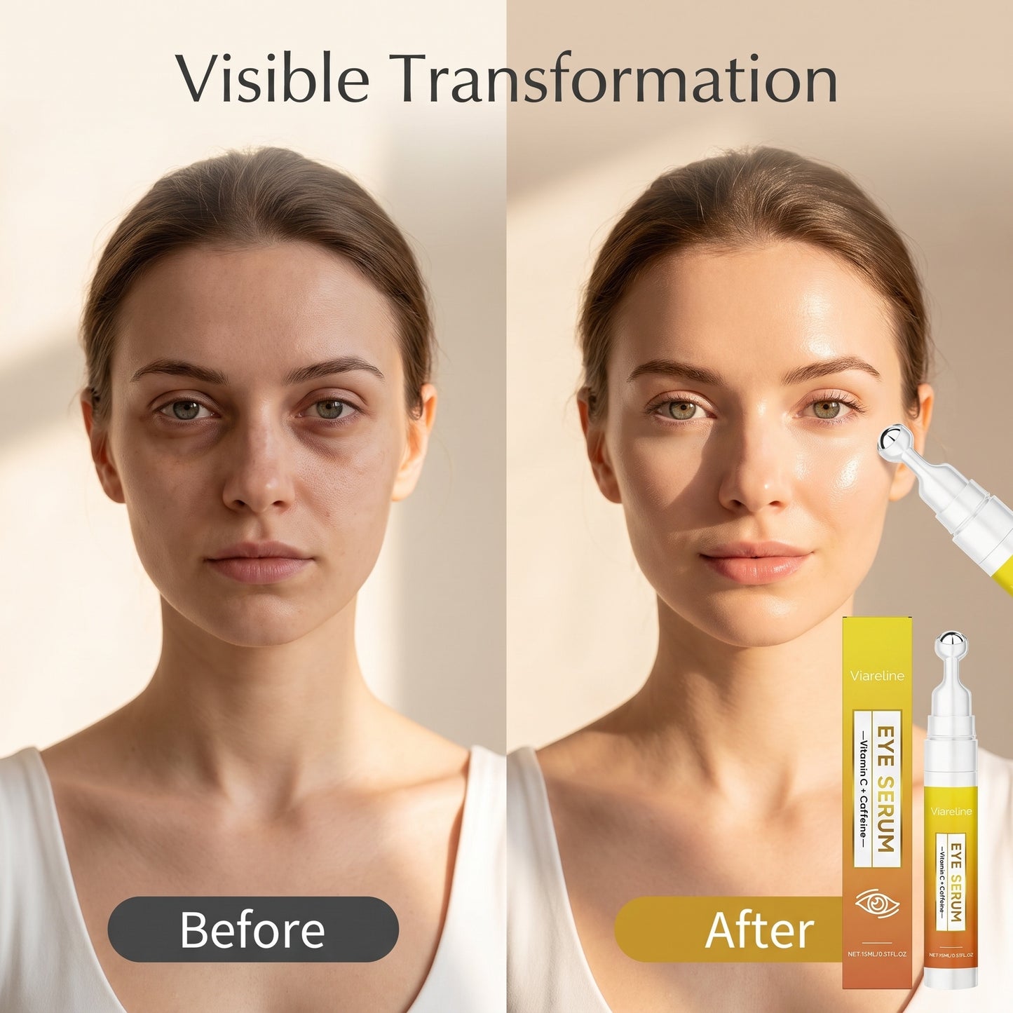 Časovo obmedzená zľava 50 % 🧊 Ľadové očné sérum s vitamínom C v guľôčkovom tvare | Rozlúčte sa s opuchmi a tmavými kruhmi pod očami ❄️💡