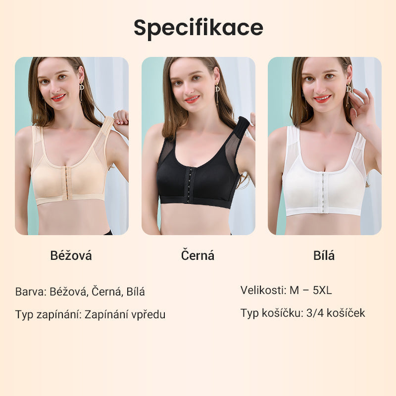 💝Kúpte 1 a získajte 1 zadarmo💝 Podprsenka bez kostíc so zapínaním vpredu pre ženy