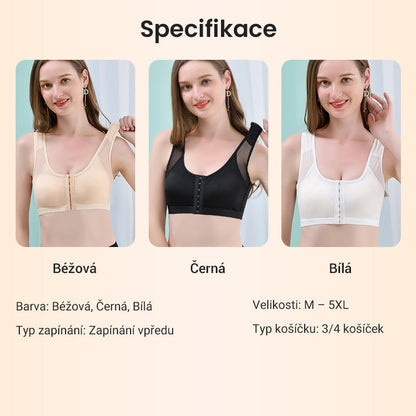 💝Kúpte 1 a získajte 1 zadarmo💝 Podprsenka bez kostíc so zapínaním vpredu pre ženy
