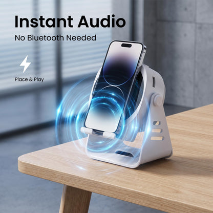 🔊Reproduktor so senzorom bez Bluetooth｜Stojan na telefón 2 v 1, stolný audiovizuálny prvok📱